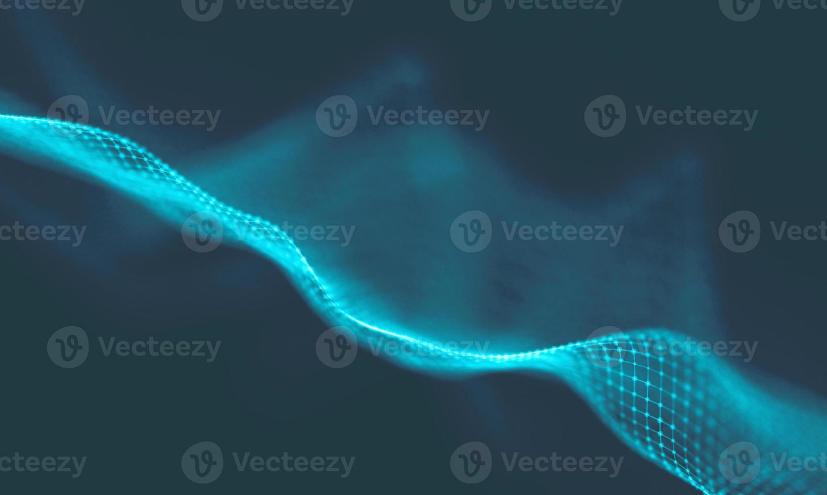 Abstract Blue Geometrical Background . Connection structure. Science background. Futuristic Technology HUD Element . onnecting dots and lines . Big data visualization and Business . photo