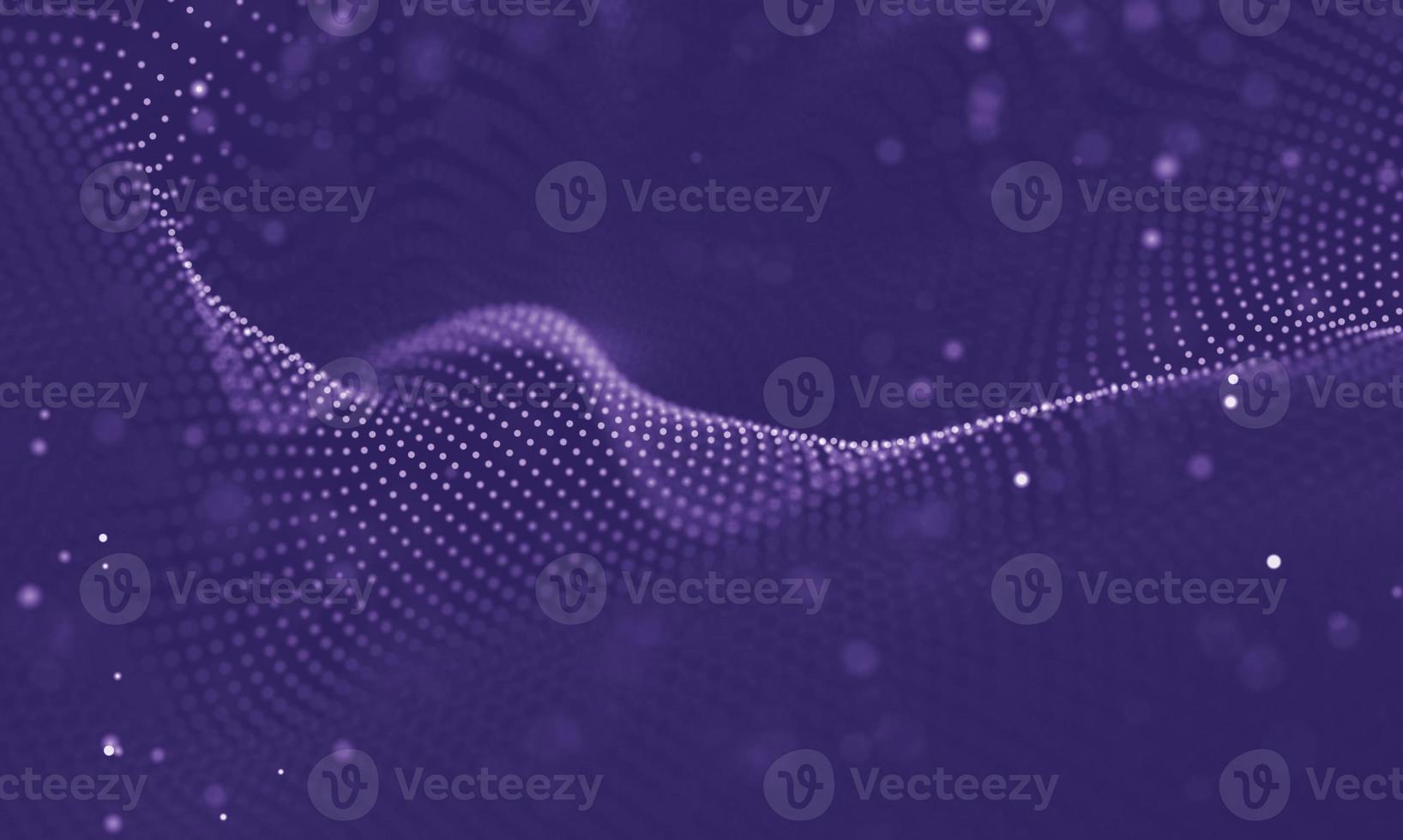 Data technology abstract futuristic illustration . Low poly shape with connecting dots and lines on dark background. 3D rendering . Big data visualization . photo