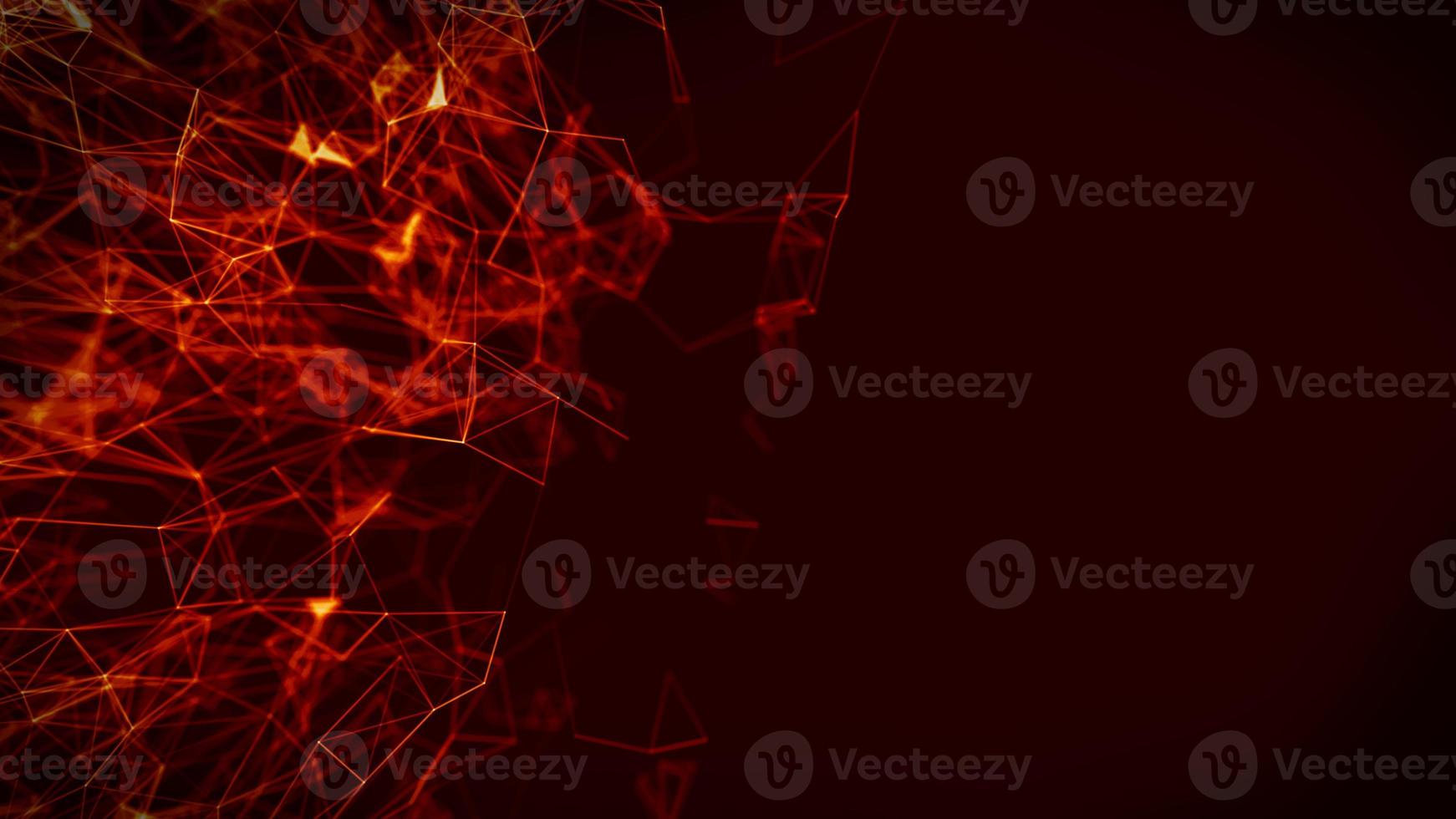 Abstract Fire red Geometrical Background ..Futuristic technology style. Neon Sign . HUD Element . Elegant . Big data visualization . photo