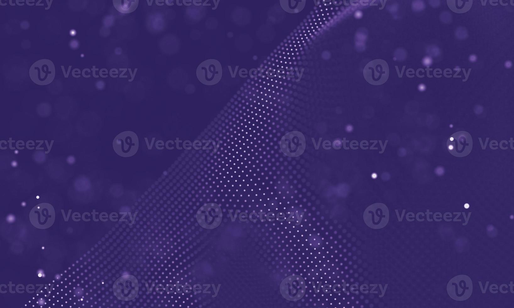 Data technology abstract futuristic illustration . Low poly shape with connecting dots and lines on dark background. 3D rendering . Big data visualization . photo