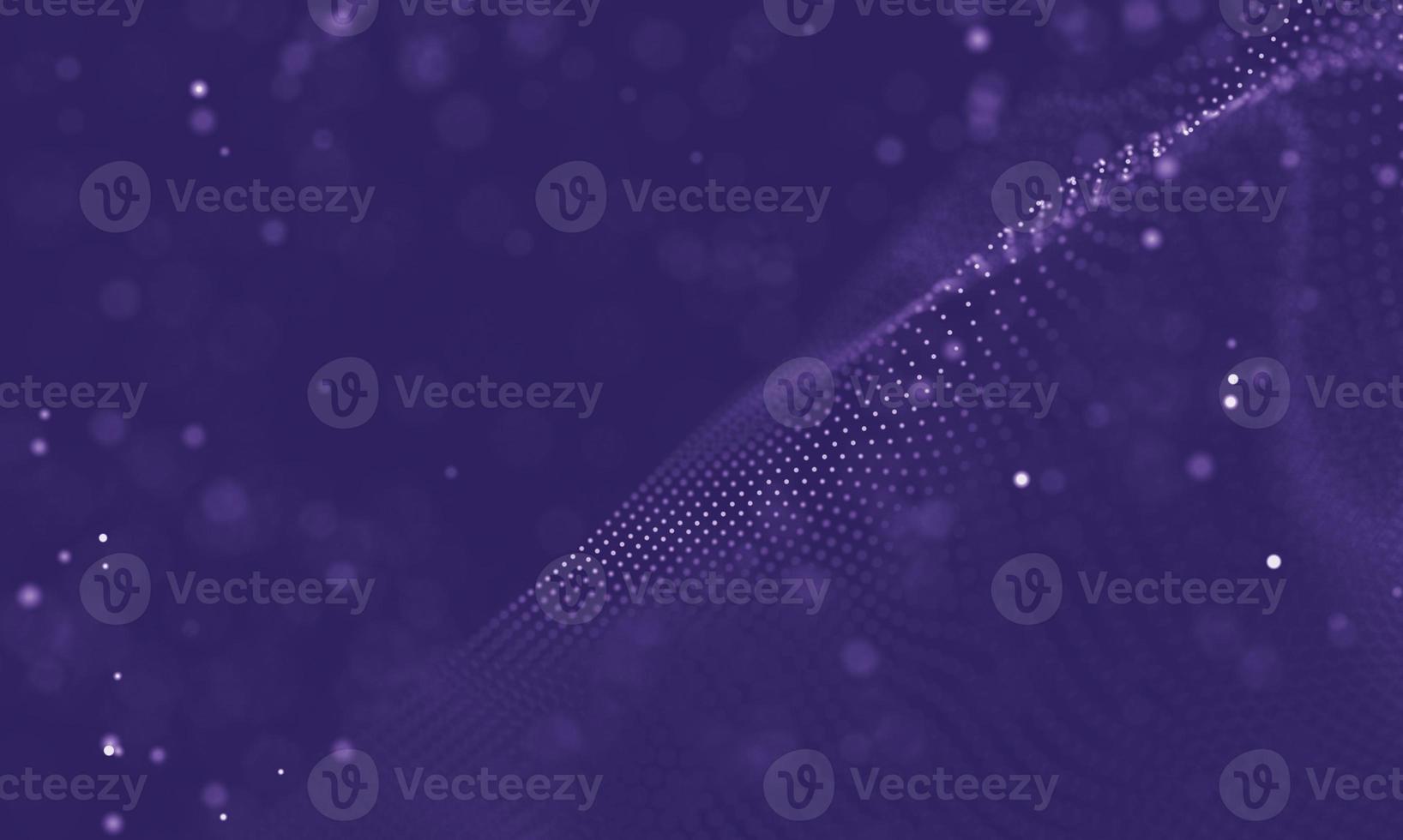 Data technology abstract futuristic illustration . Low poly shape with connecting dots and lines on dark background. 3D rendering . Big data visualization . photo