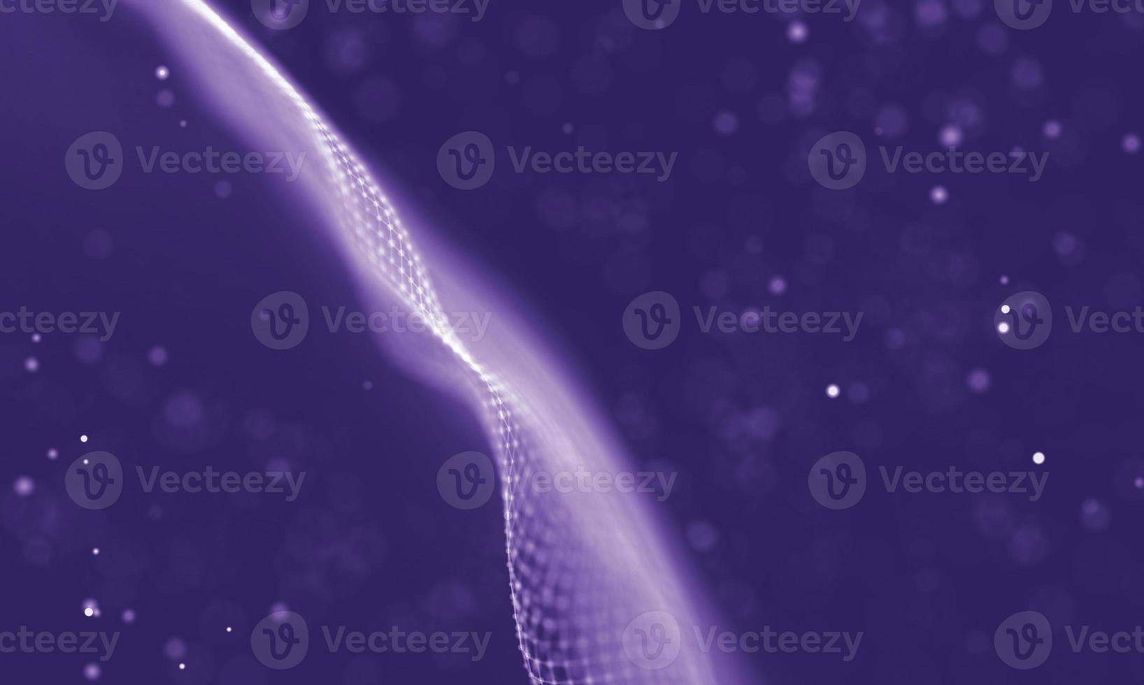 Data technology abstract futuristic illustration . Low poly shape with connecting dots and lines on dark background. 3D rendering . Big data visualization . photo