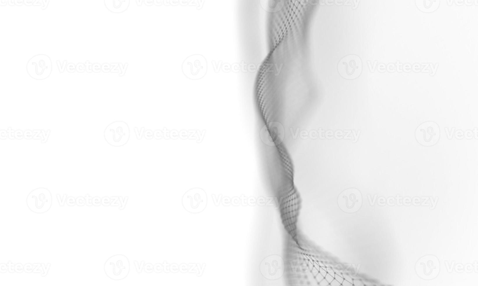 Abstract White Geometrical Background . Connection structure. Science background. Futuristic Technology HUD Element . onnecting dots and lines . Big data visualization and Business . photo