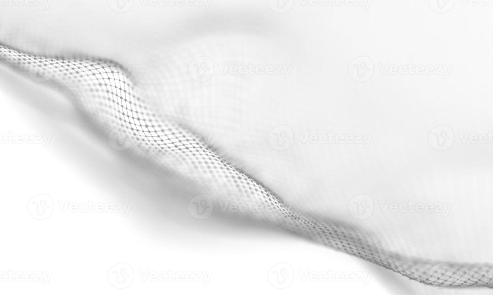 Abstract White Geometrical Background . Connection structure. Science background. Futuristic Technology HUD Element . onnecting dots and lines . Big data visualization and Business . photo