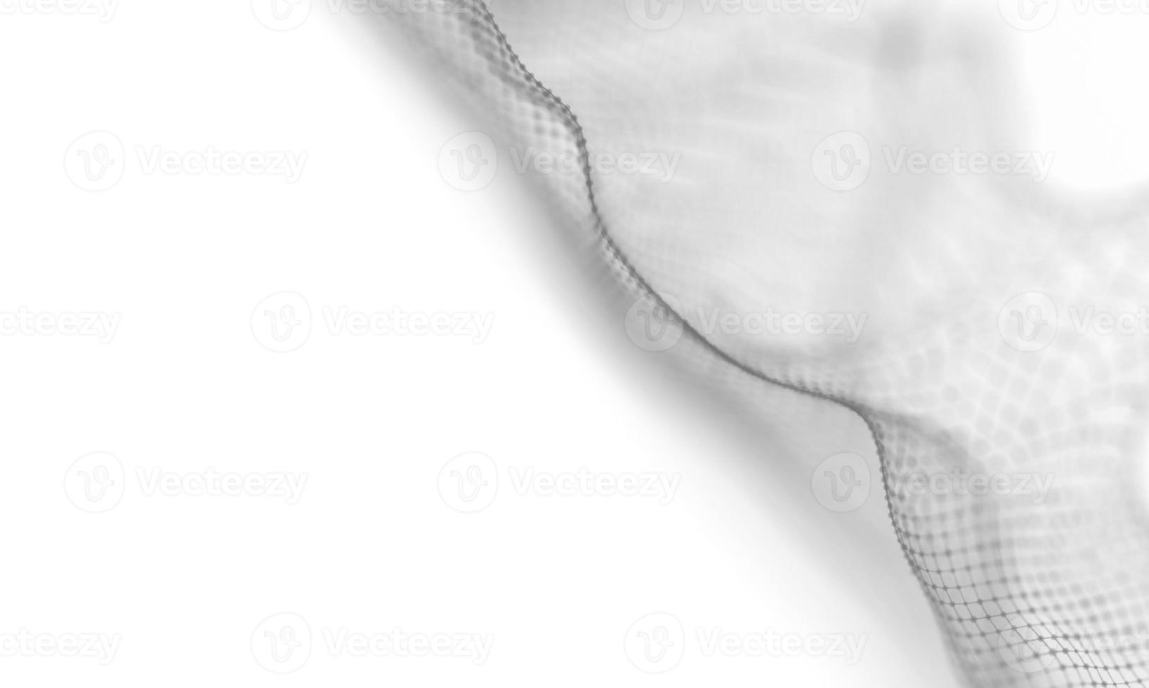 Abstract White Geometrical Background . Connection structure. Science background. Futuristic Technology HUD Element . onnecting dots and lines . Big data visualization and Business . photo
