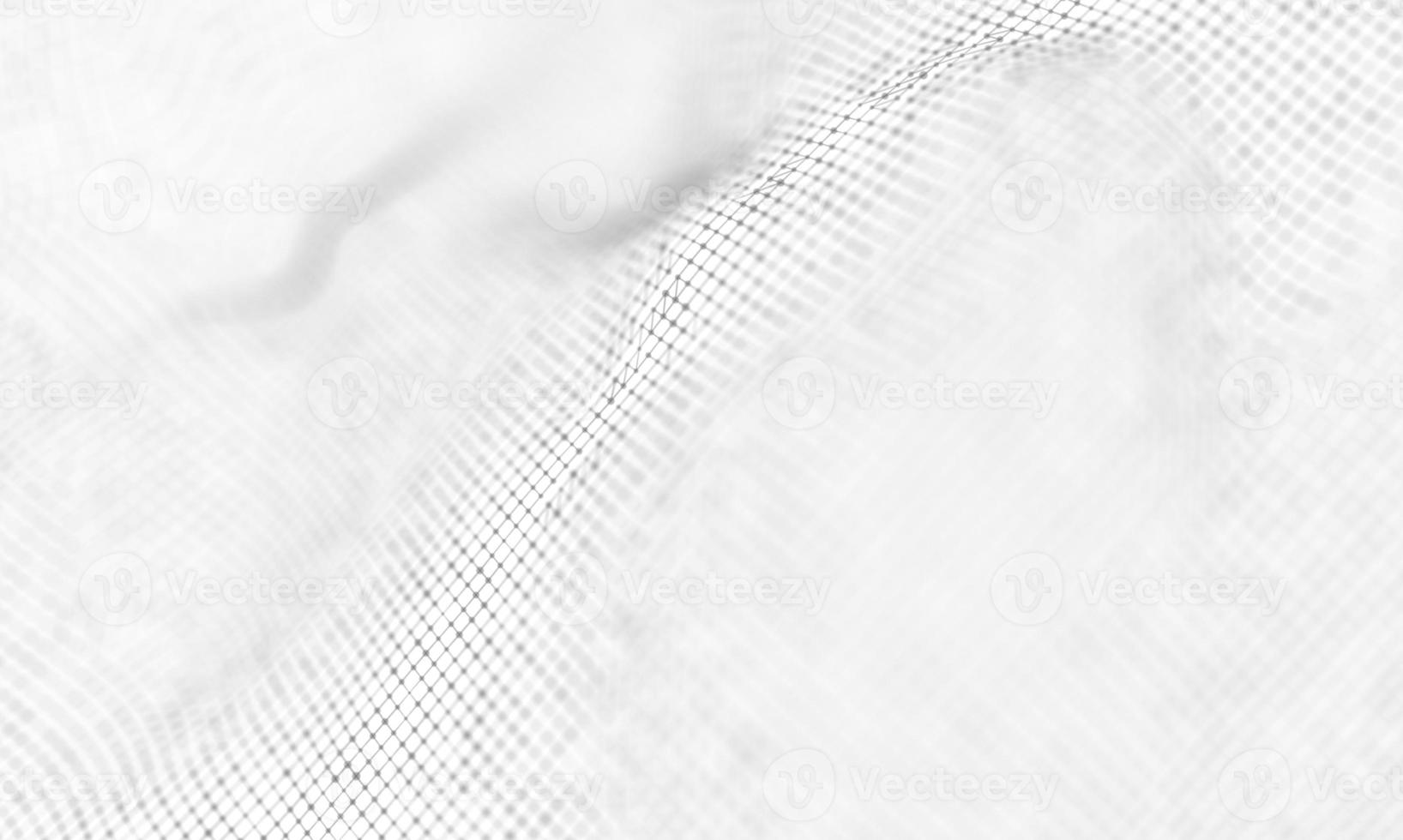 Abstract White Geometrical Background . Connection structure. Science background. Futuristic Technology HUD Element . onnecting dots and lines . Big data visualization and Business . photo