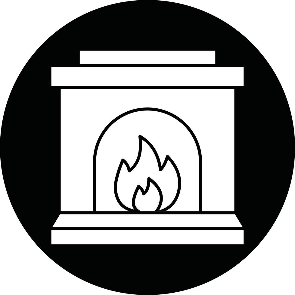 Fireplace Which Can Easily Modify Or Edit vector