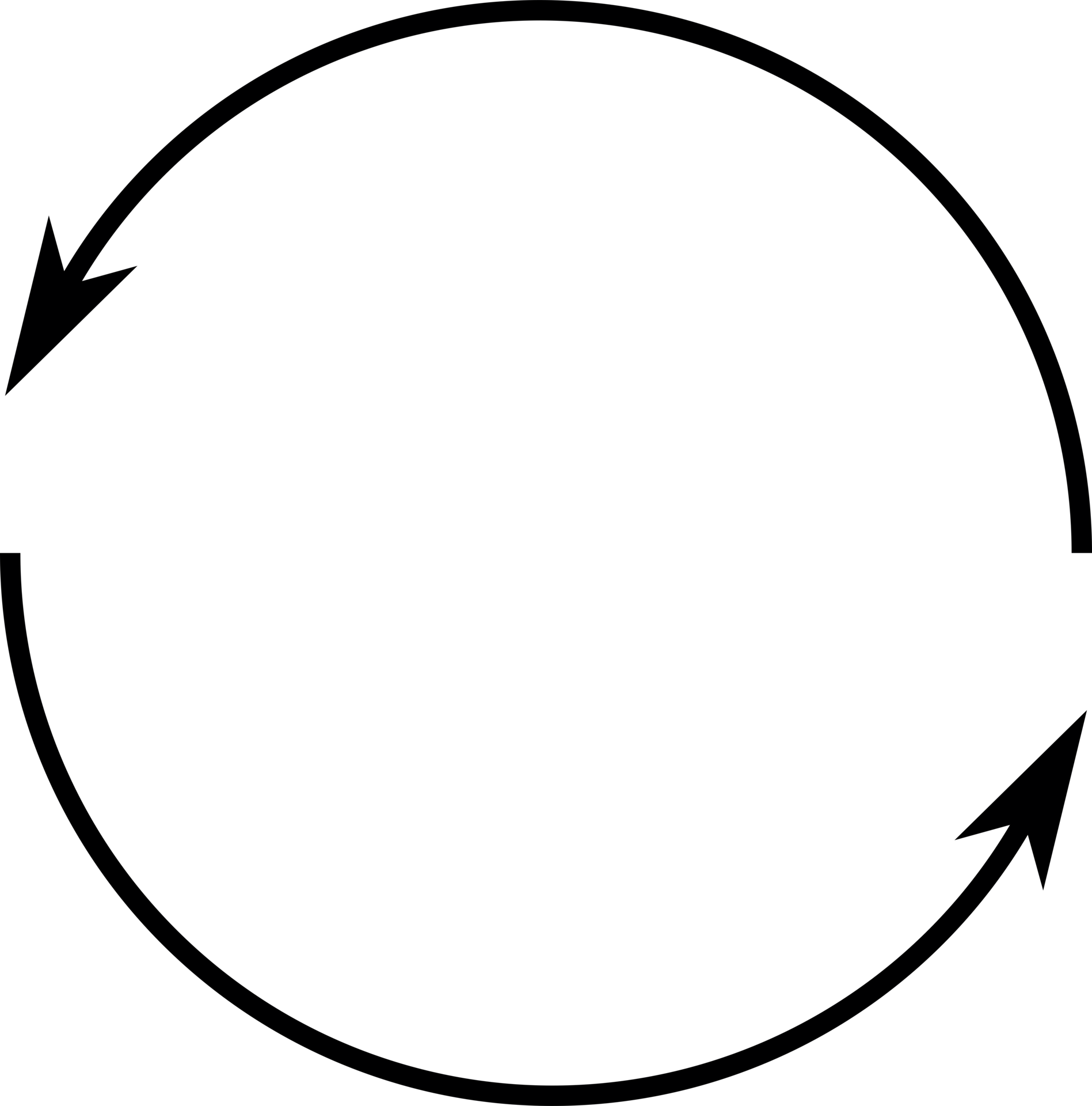Icono de flechas de c rculo negro 13643216 png