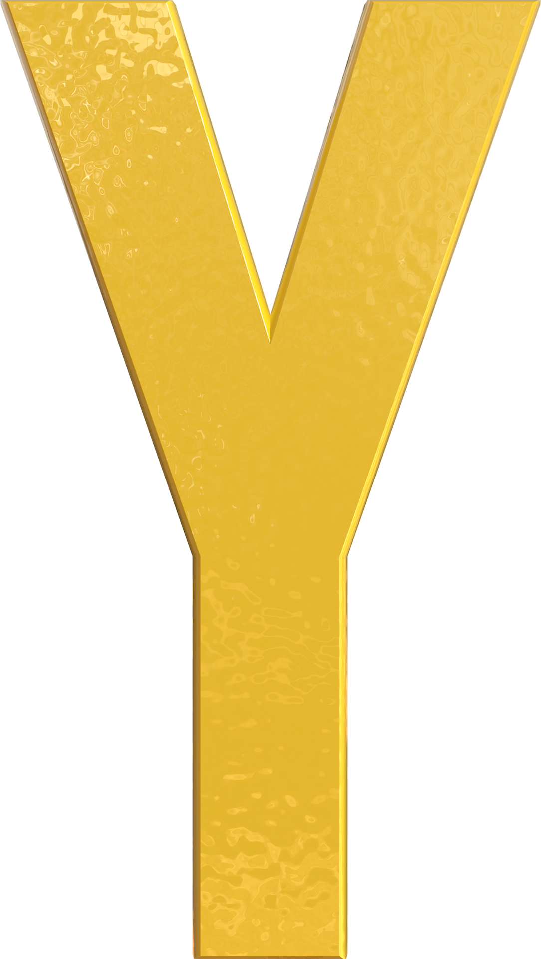 Alphabet Letter Y 3D Render Character. 13643263 PNG