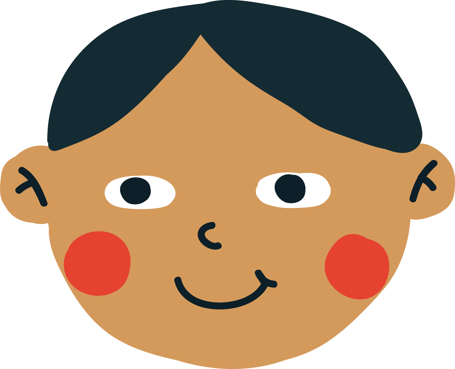black hair boy black eyes brown skin 13643337 PNG