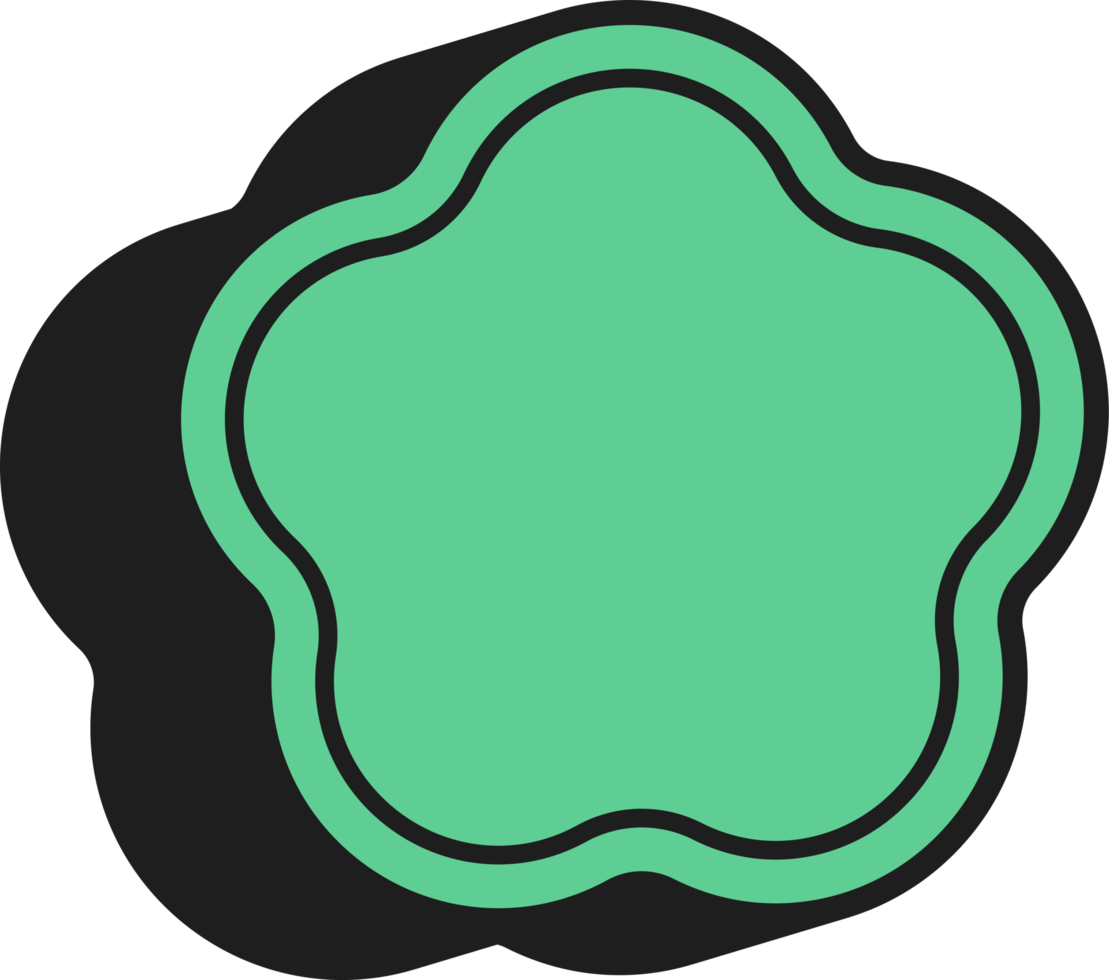 Retro 90s Frame and Asbtract Shape png
