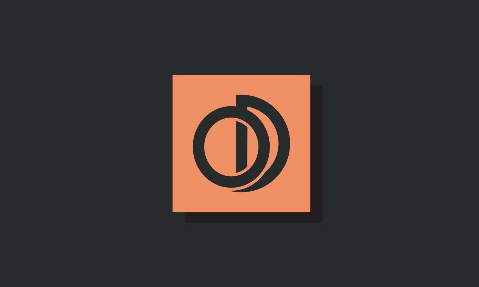 Alphabet letters Initials Monogram logo OD, DO, O and D vector