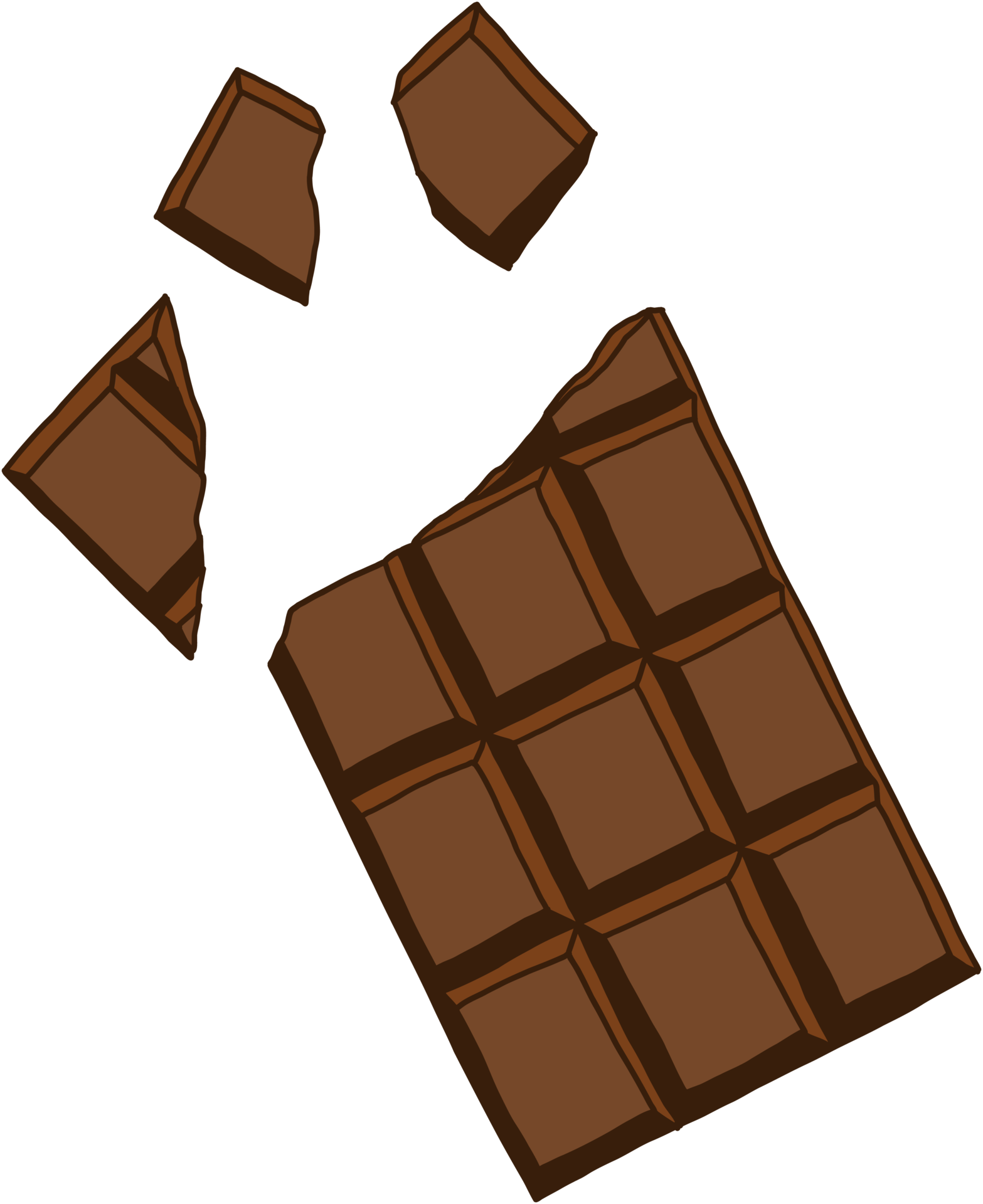 doodling freehand outline sketch drawing of a chocolate bar. 13643758 PNG