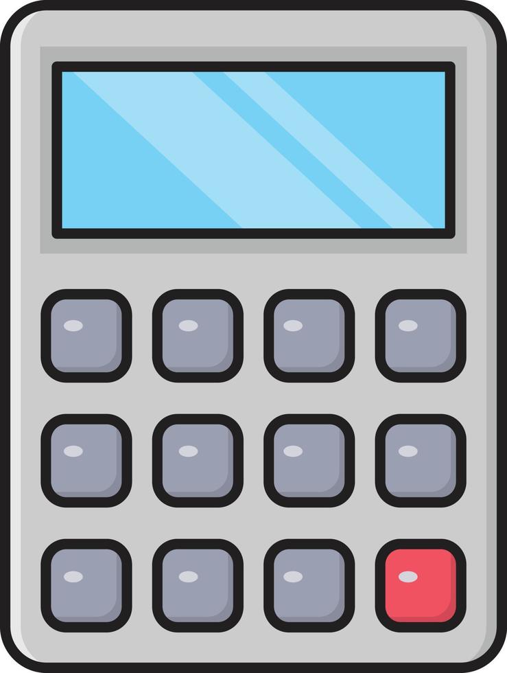 calculator vector illustration on a background.Premium quality symbols.vector icons for concept and graphic design.