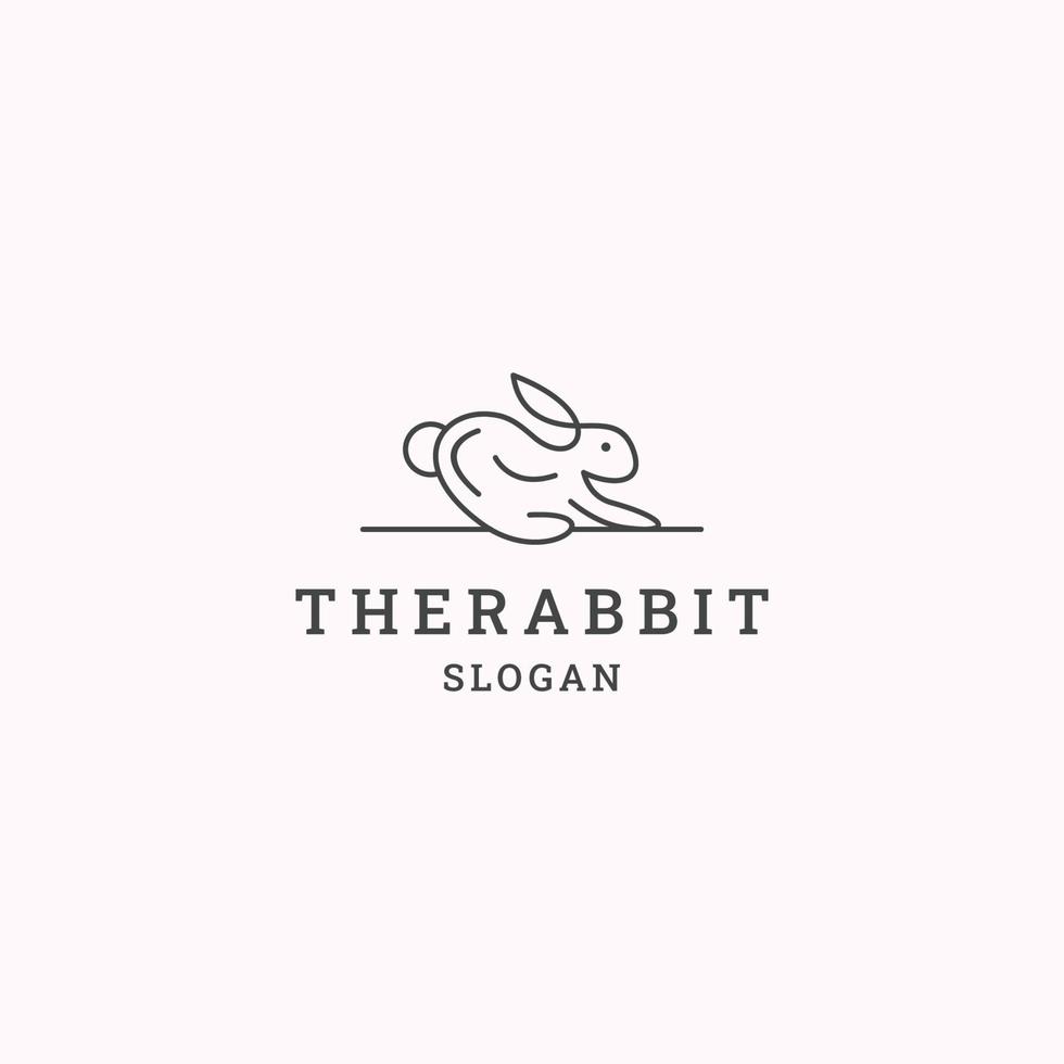 Rabbit logo icon design template vector illustration