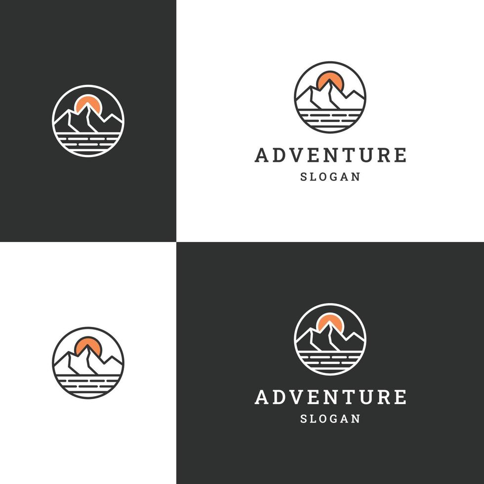 Adventure logo icon design template vector