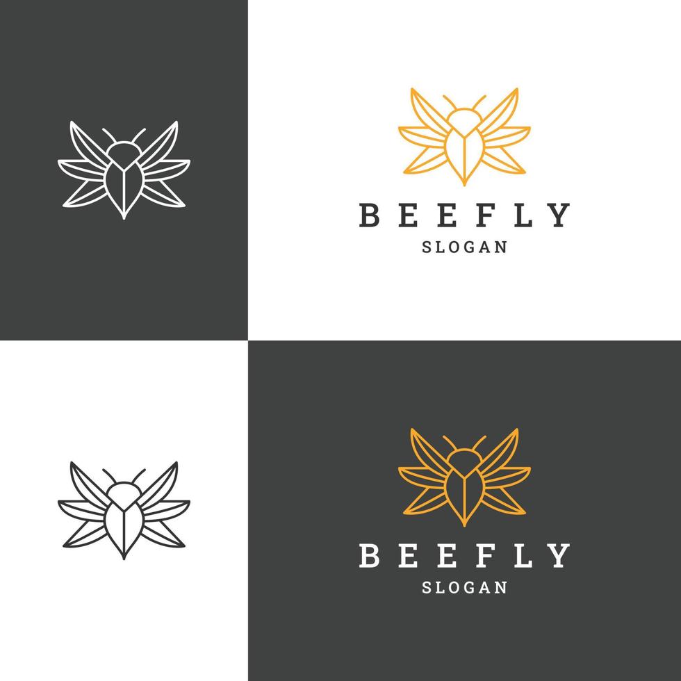 Beefly logo template vector illustration design