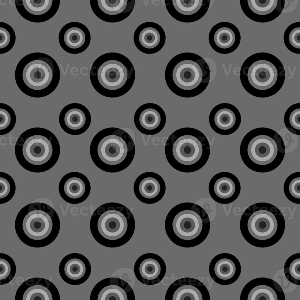 Vintage pattern with circles in the style of the 70s and 60s. photo