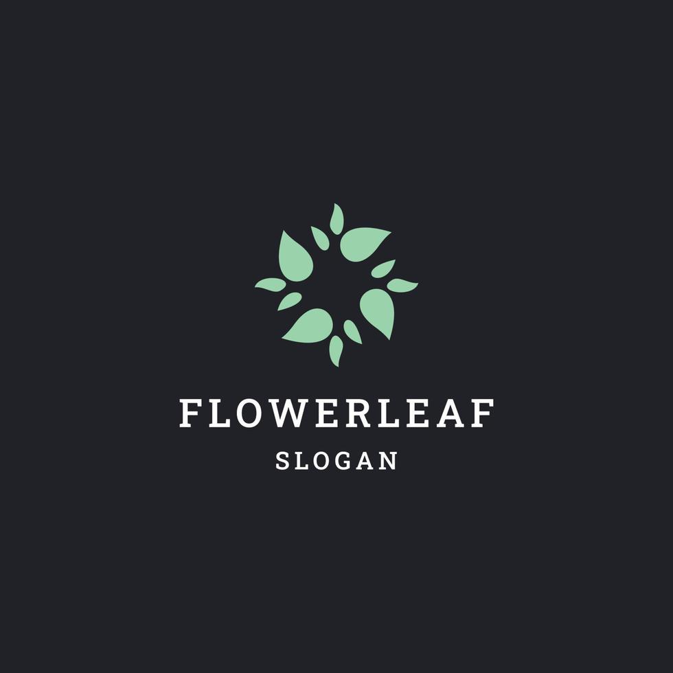 Flower leaf logo icon design template vector illustration 13645482 Vector Art at Vecteezy