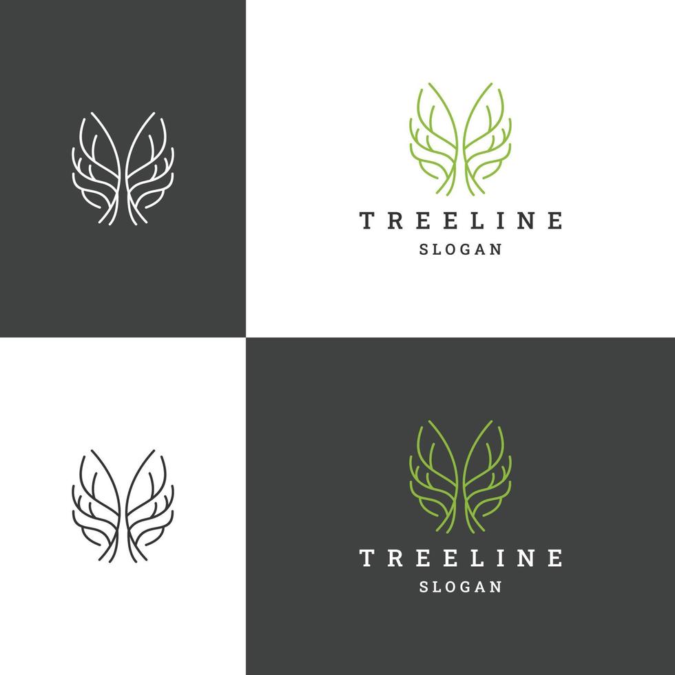 Tree logo icon design template vector illustration