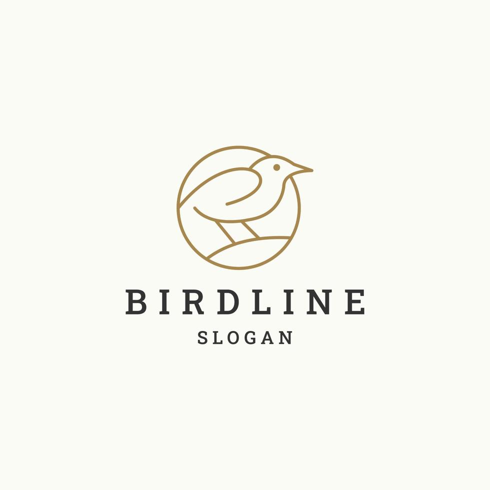 Bird logo template vector illustration design