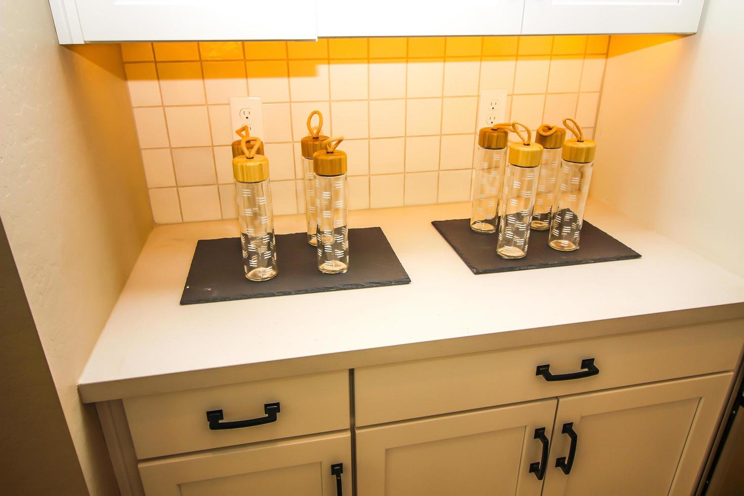 Glass Containers On Kitchen Counter photo