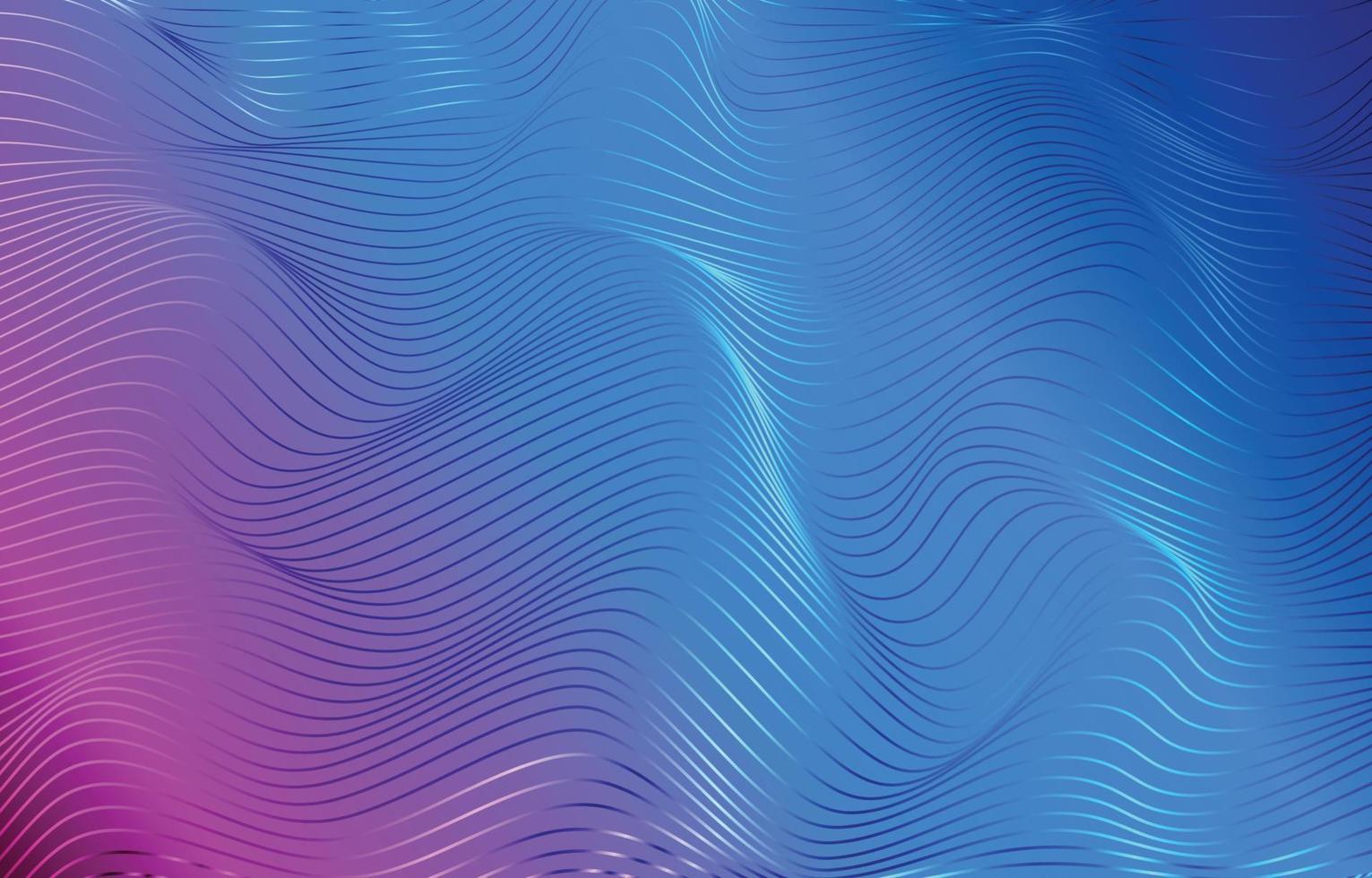 concepto abstracto moderno de onda y línea vector