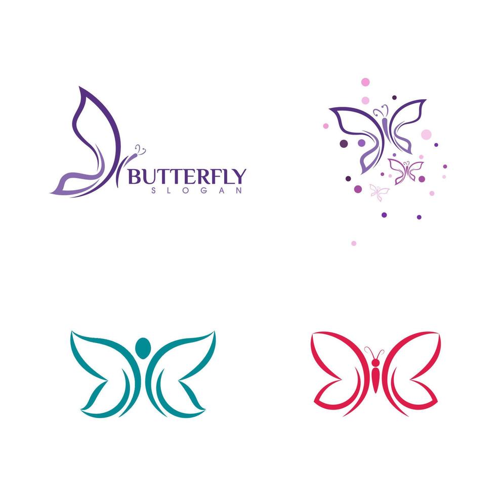 Beauty Butterfly icon design vector