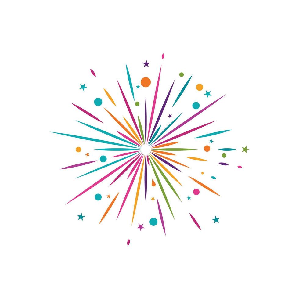 Firework vector icon illustration