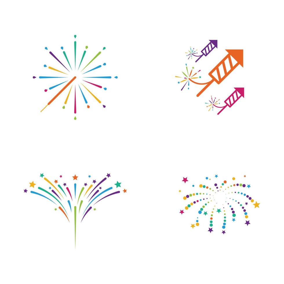 Firework vector icon illustration