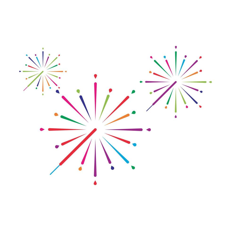 Firework vector icon illustration