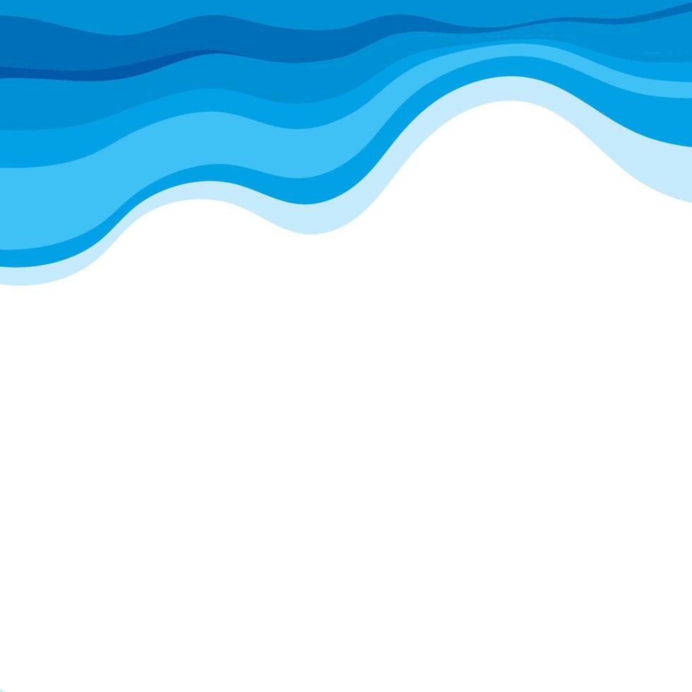 Abstract Water wave design background vector