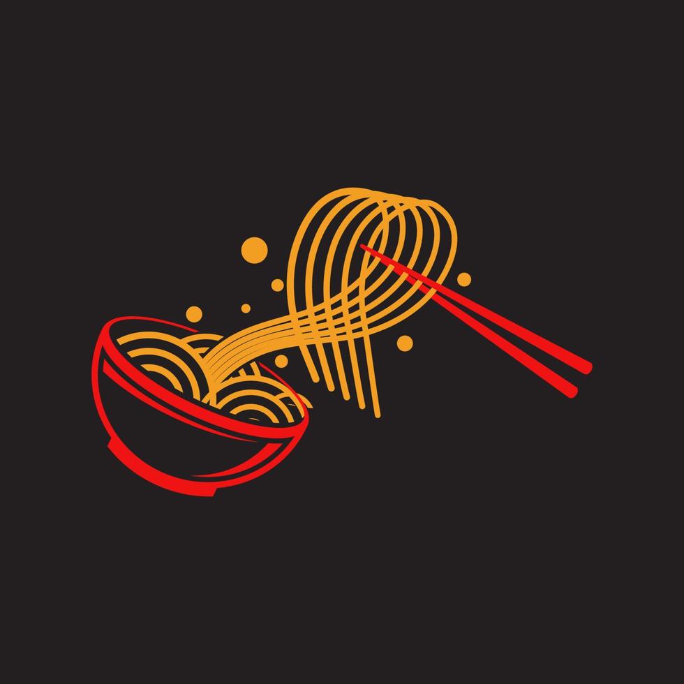 Noodles food sign symbol illustration vector