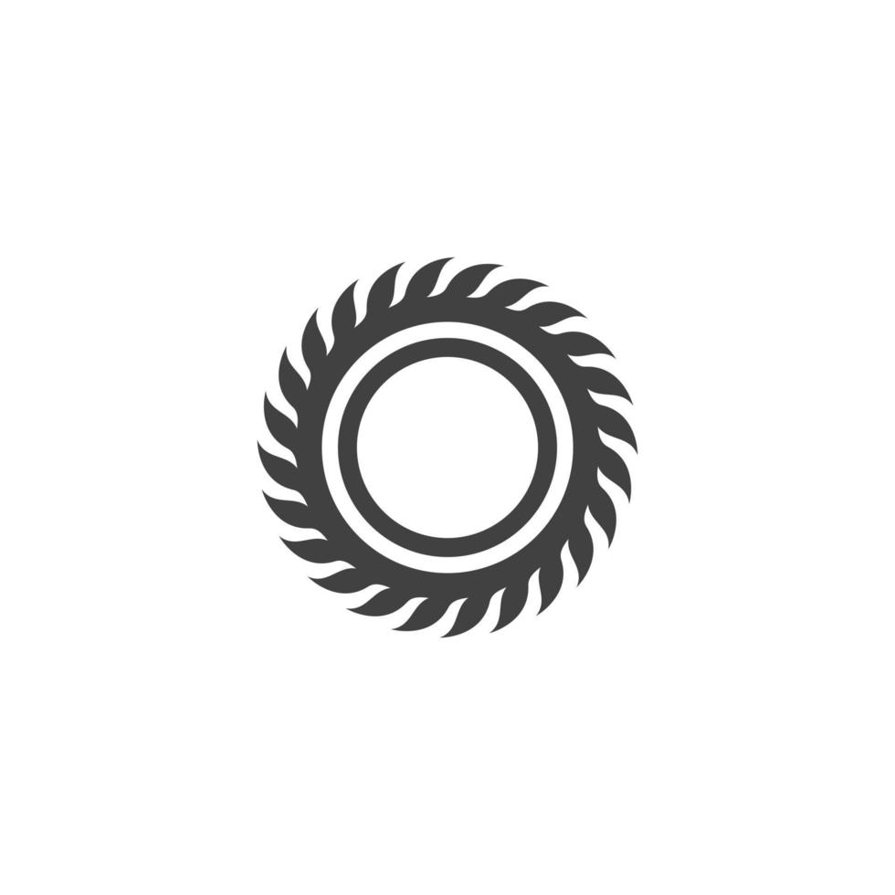 Industrial saw vector illustration icon