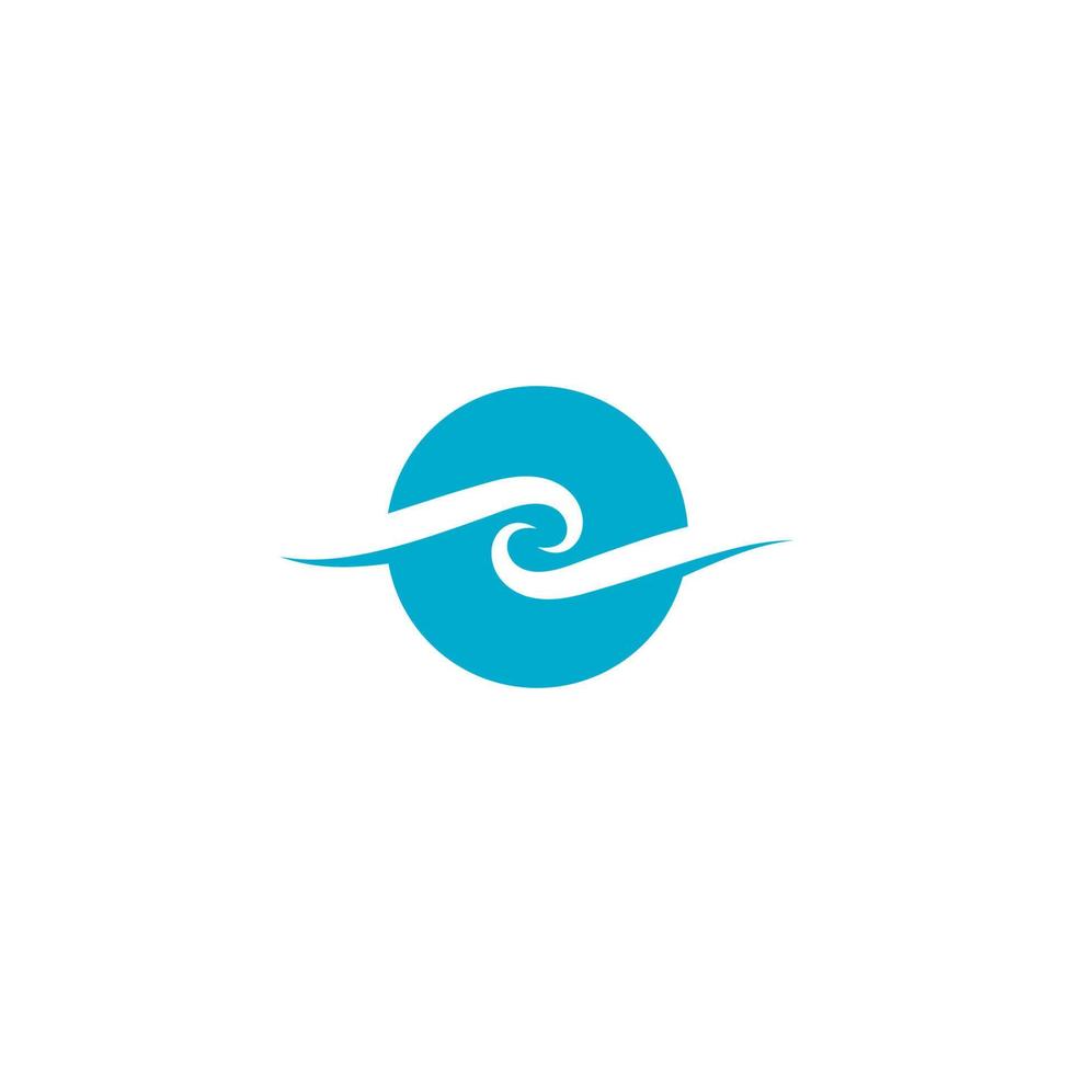 Water wave icon vector