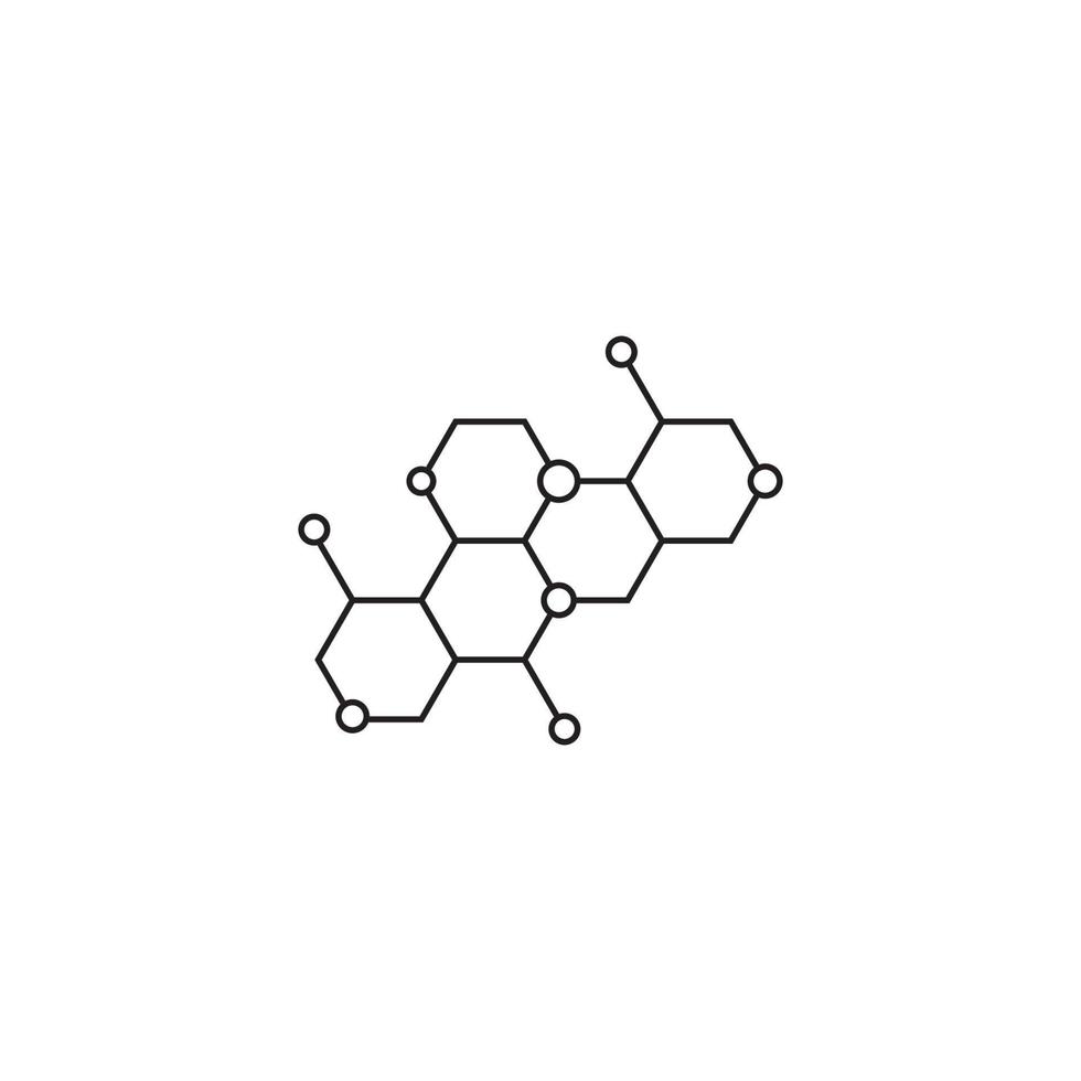 Molecule vector illustration design