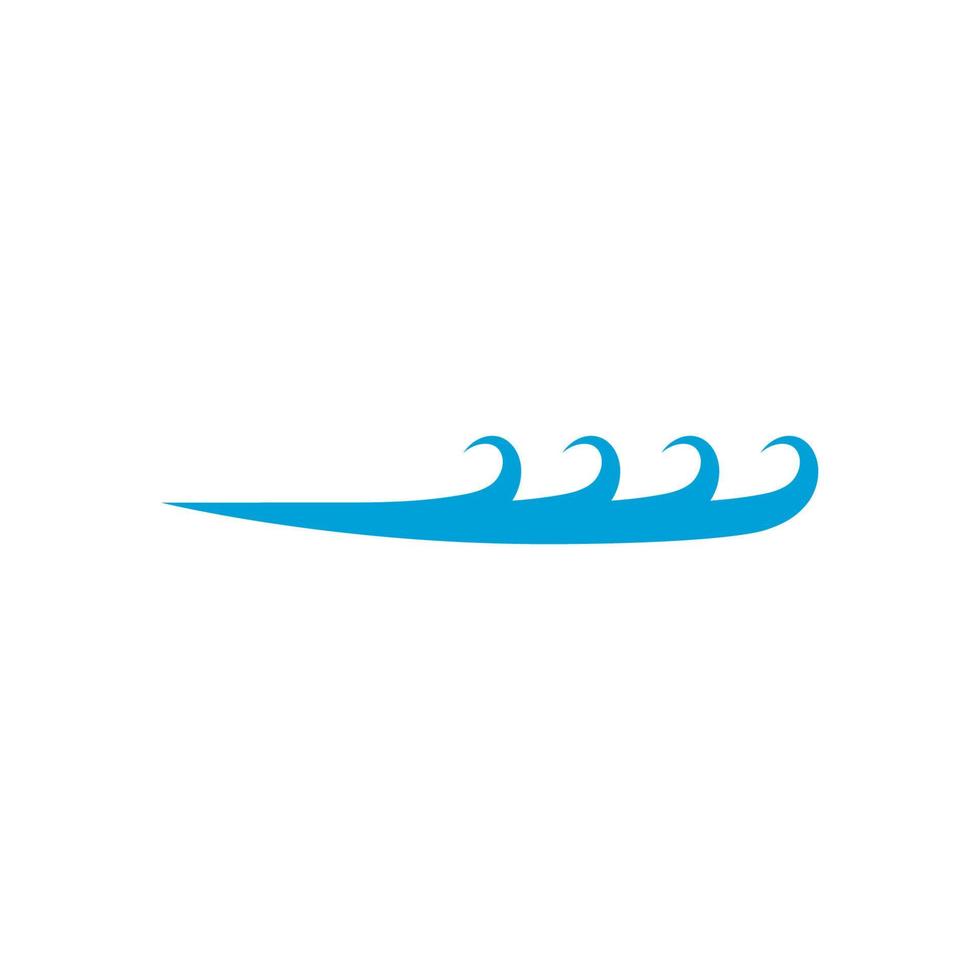 Water wave icon vector