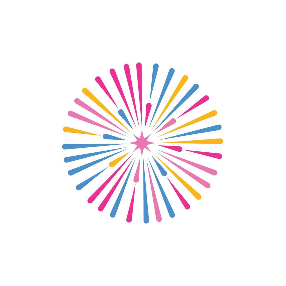 Firework vector icon illustration