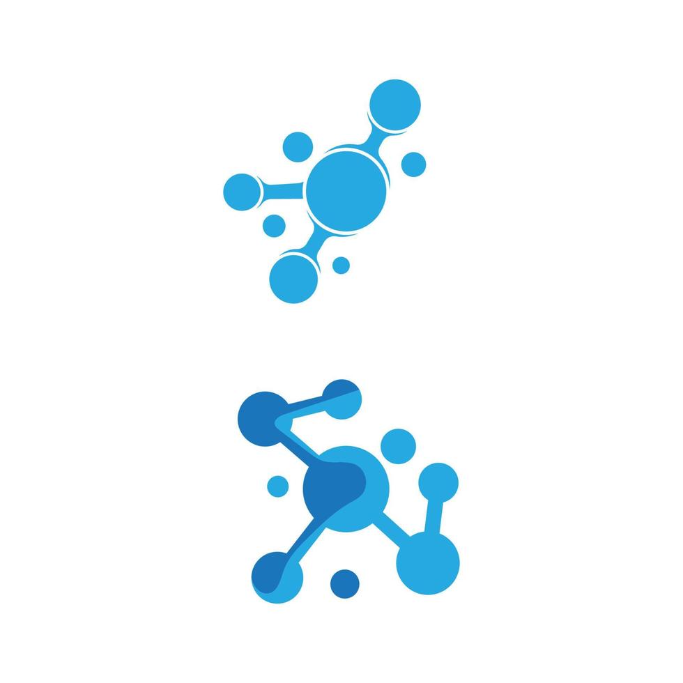 Molecule vector illustration design