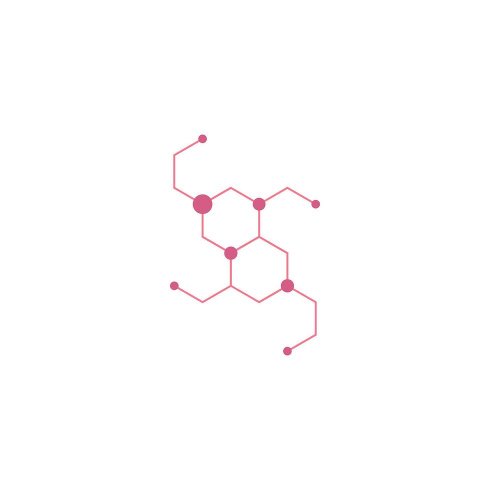 Molecule vector illustration design