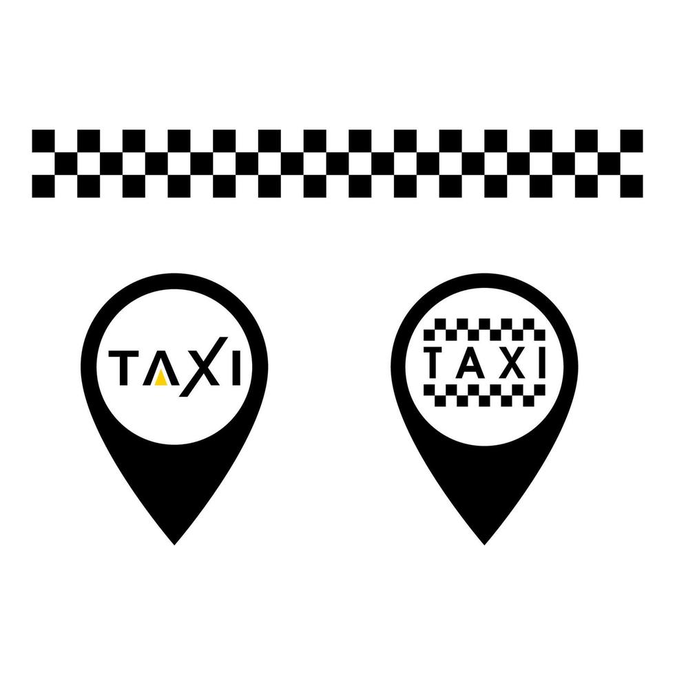 diseño de ilustración de icono de vector de taxi