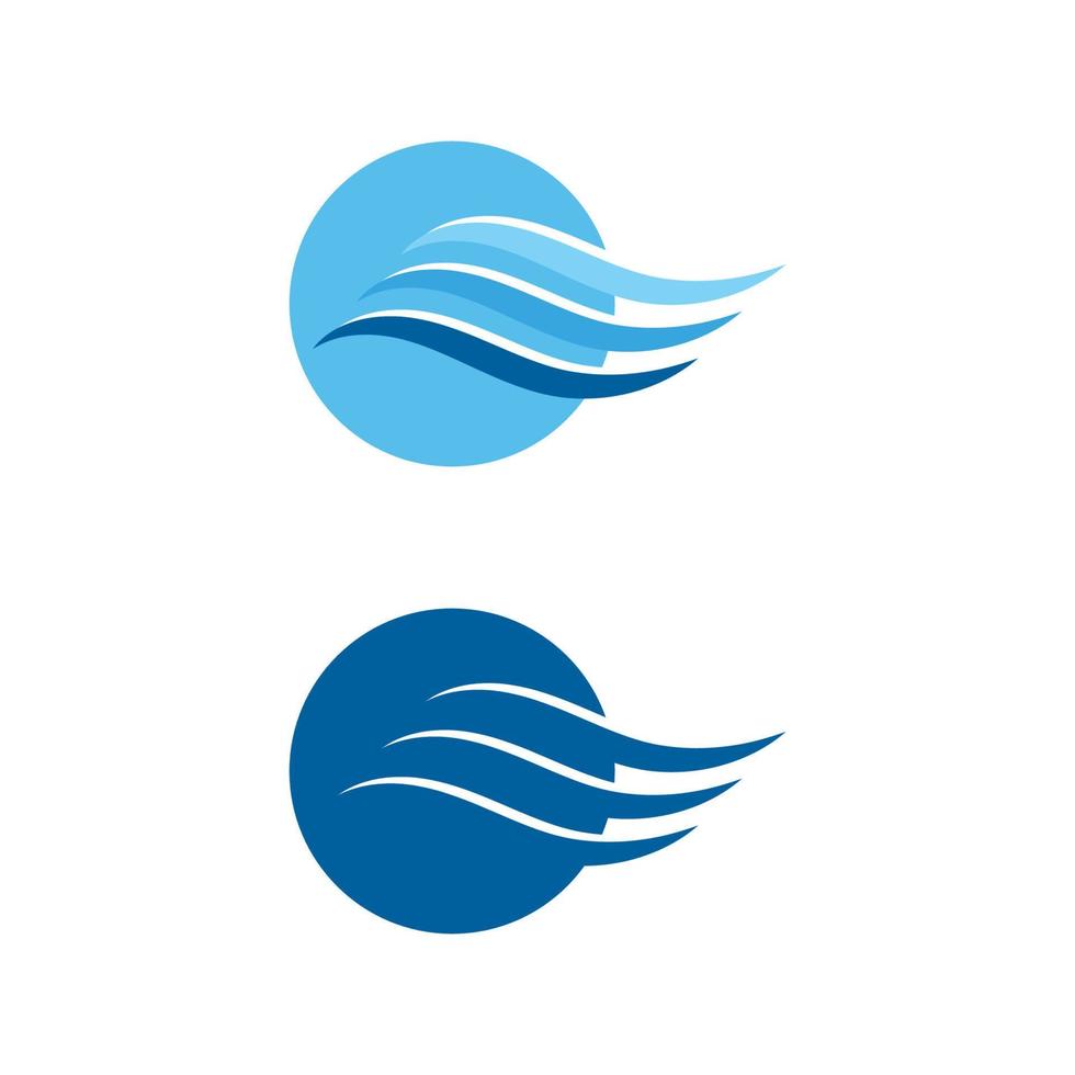 Water wave icon vector