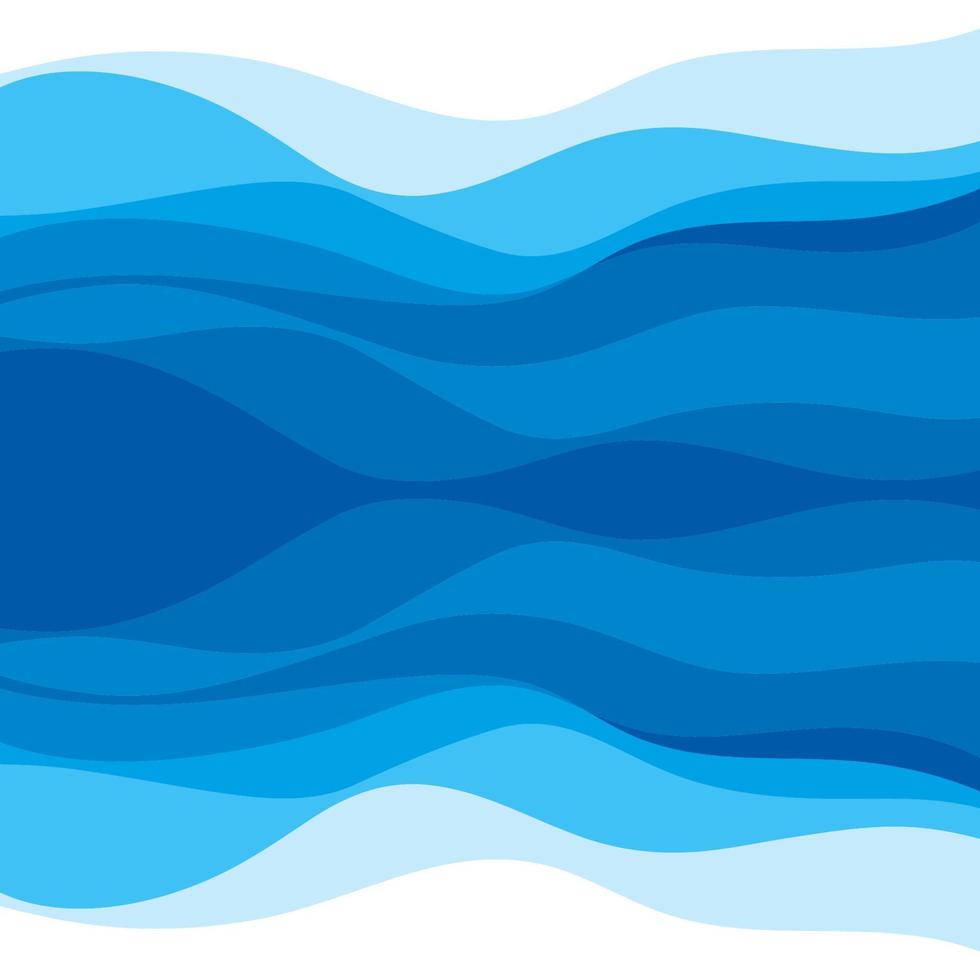 Abstract Water wave design background vector