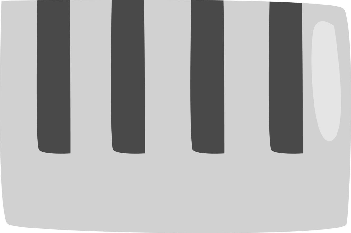 Playing piano, illustration, vector, on a white background. vector