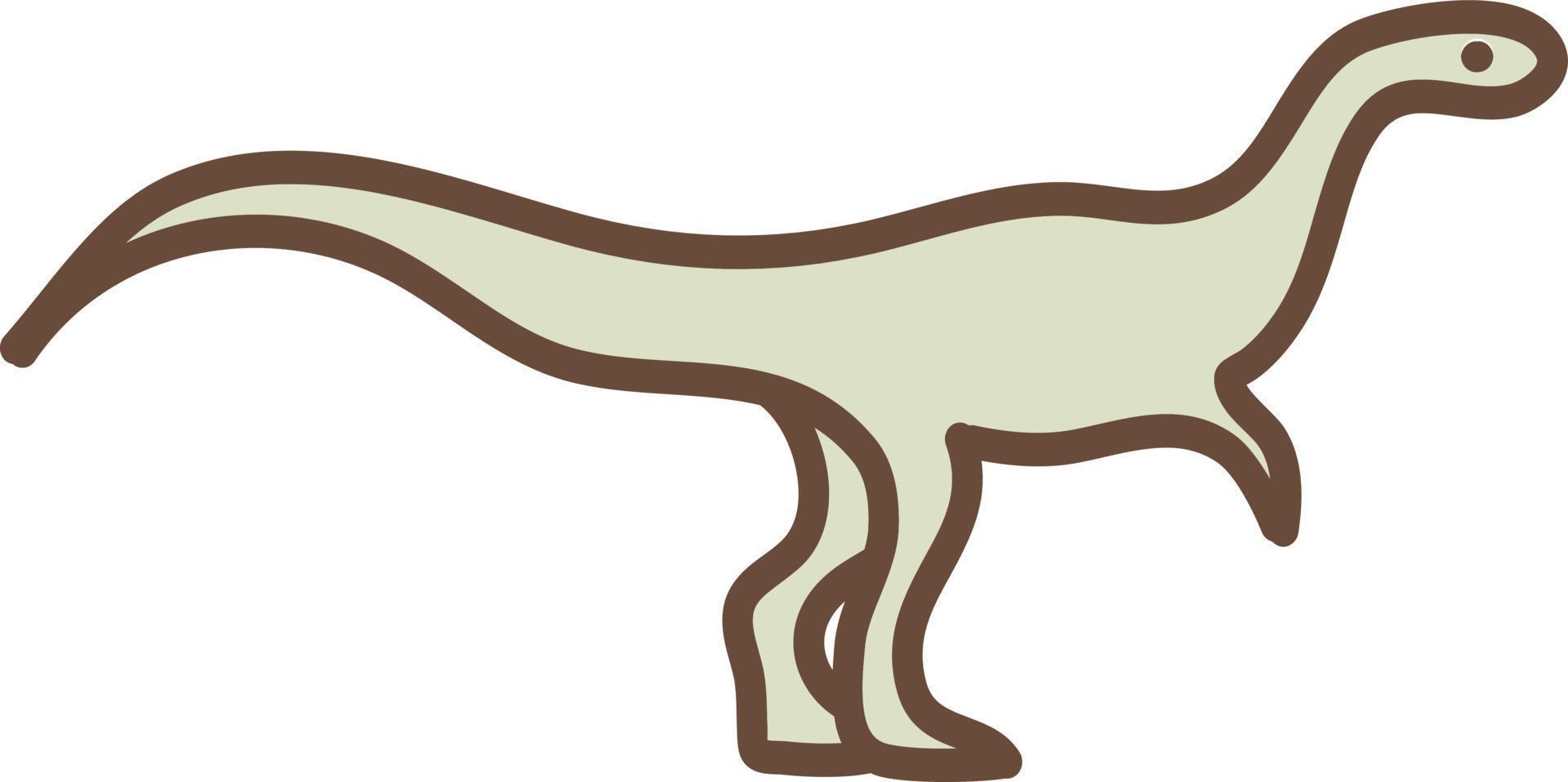 dinosaurio verde claro, ilustración, vector sobre fondo blanco.