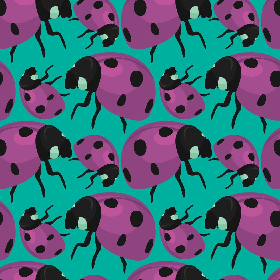 Ladybug pattern, illustration, vector on white background 13647009 ...