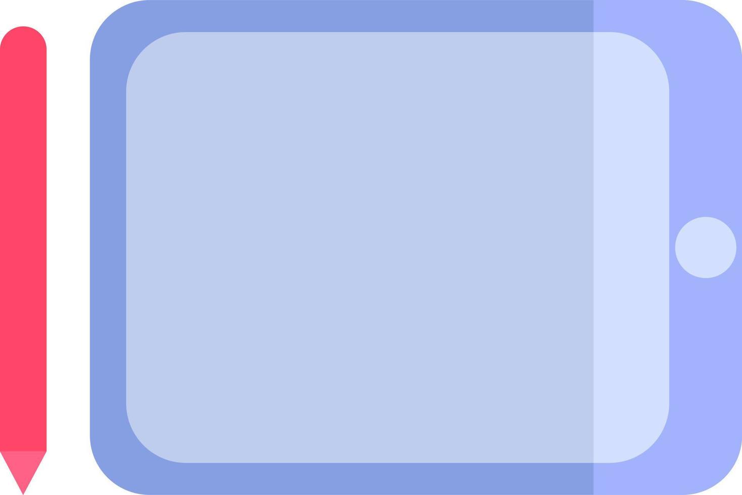 Sketch tablet, illustration, vector, on a white background. vector