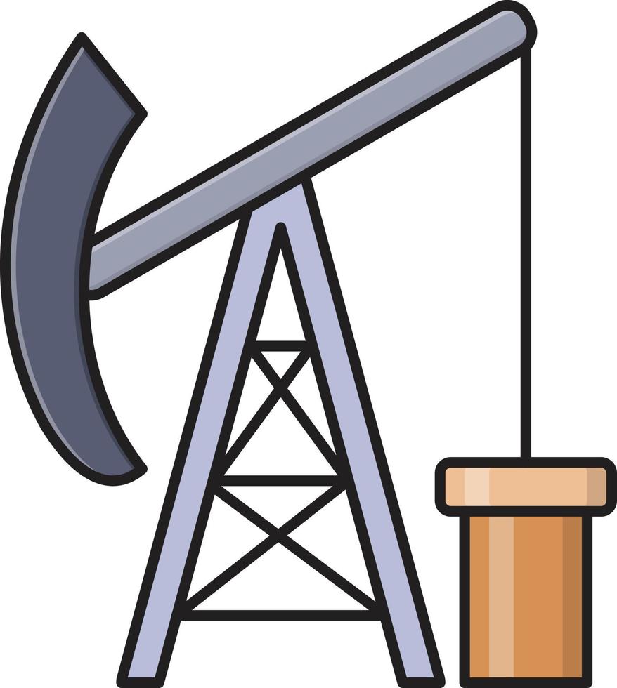 ilustración vectorial de refinería en un fondo. símbolos de calidad premium. iconos vectoriales para concepto y diseño gráfico. vector