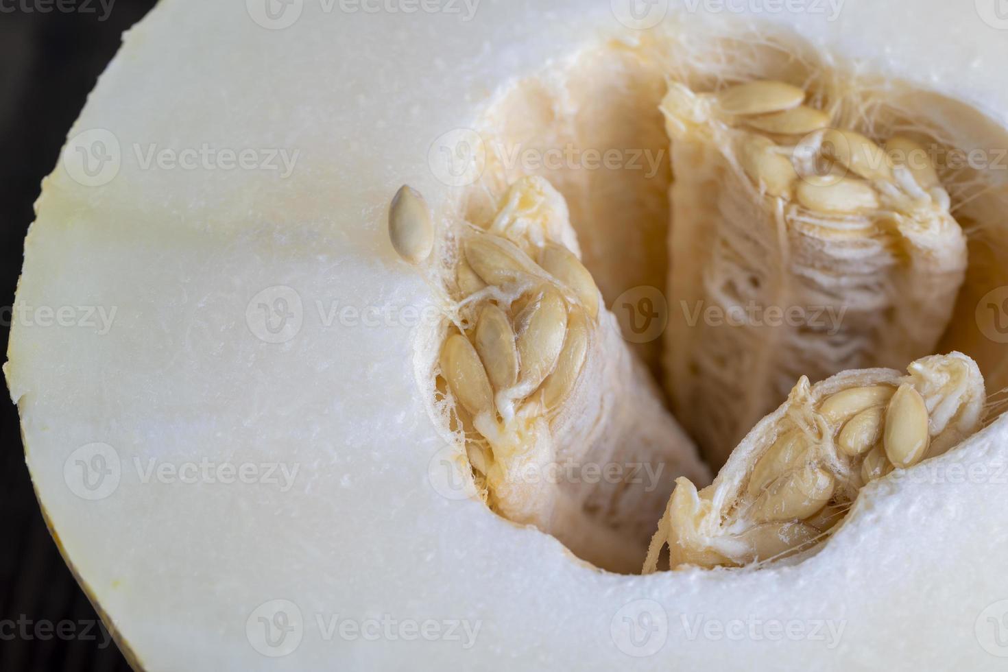 Ripe delicious melon during dessert cooking photo
