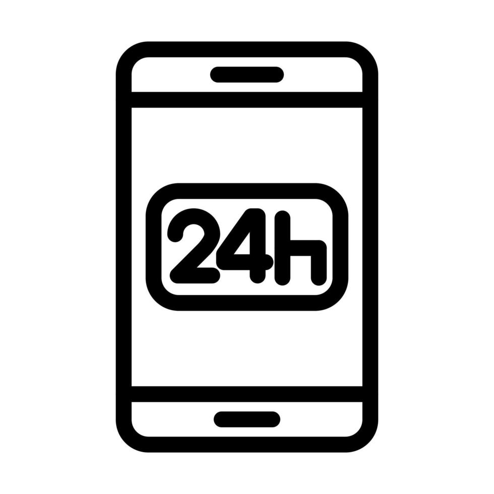 24 Hours Icon Design vector